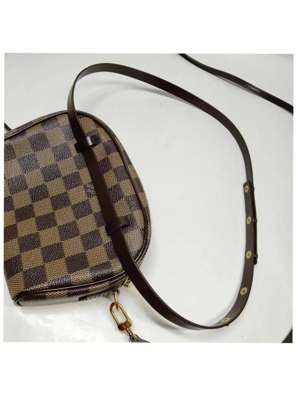 Authentic Louis Vuitton Ipanema Damier Ebene Crossbody Bag